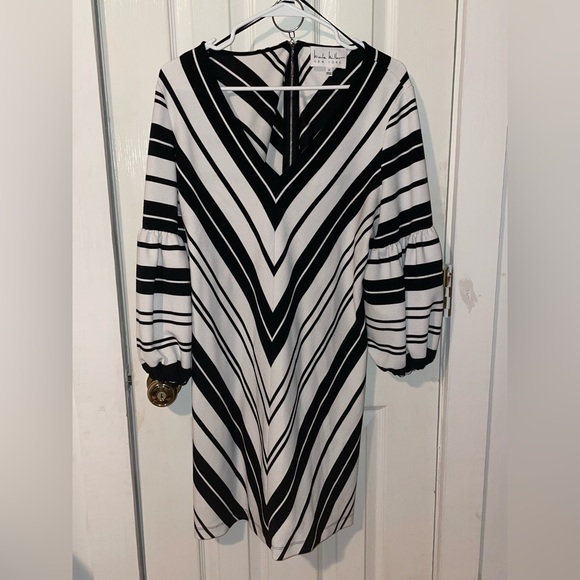 Nicole Miller New York Dress w/ poofy sleeves - Picture 1 of 7